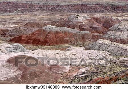 "Painted Desert, hills, desert landscape, view from Tawa Point, Painted Desert, Holbrook, Arizona, United States, North America" View Large Photo Image Stock Image - "Painted Desert, hills, desert landscape, view from Tawa Point, Painted Desert, Holbrook, Arizona, United States, North America". Fotosearch