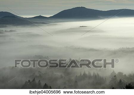 Stock Photograph - "Palatinate Forest, from Lindelbrunn castle ruins, Dahn Rockland, Dahn, Palatinate, Rhineland-Palatinate, Germany, Europe". Fotosearch