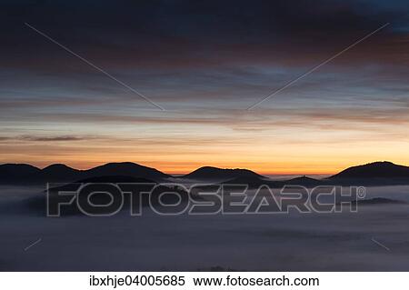 Stock Photography - "Palatinate Forest, from Lindelbrunn castle ruins, Dahn Rockland, Dahn, Palatinate, Rhineland-Palatinate, Germany, Europe". Fotosearch
