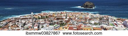 "Panoramic townscape, Garachico, Tenerife, Canary Islands, Spain, Europe" View Large Photo Image Stock Photo - "Panoramic townscape, Garachico, Tenerife, Canary Islands, Spain, Europe". Fotosearch