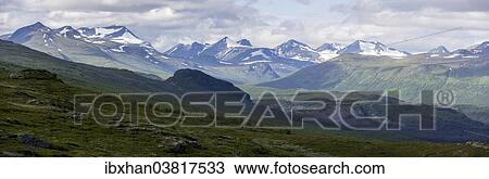 "Panoramic view from Prinskullen mountain, Kvikkjokk, Norrbotten County, Sweden, Europe" View Large Photo Image Stock Image - "Panoramic view from Prinskullen mountain, Kvikkjokk, Norrbotten County, Sweden, Europe". Fotosearch