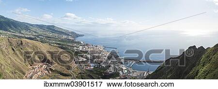 "Panoramic view, Santa Cruz de La Palma, La Palma, Canary Islands, Spain, Europe" View Large Photo Image Stock Photo - "Panoramic view, Santa Cruz de La Palma, La Palma, Canary Islands, Spain, Europe". Fotosearch