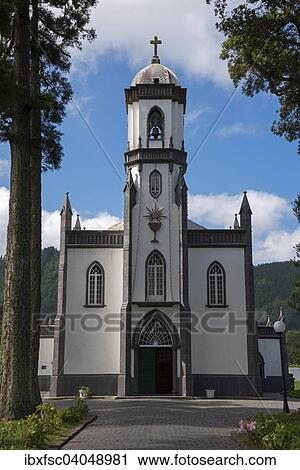 "Parish Church of St. Nicholas, Sete Cidades, Caldeira das Sete Cidades, Sao Miguel, Azores, Portugal, Europe" View Large Photo Image Stock Image - "Parish Church of St. Nicholas, Sete Cidades, Caldeira das Sete Cidades, Sao Miguel, Azores, Portugal, Europe". Fotosearch