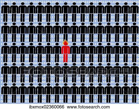 "Particular men among many others, symbolic image for outsiders" View Large Photo Image Stock Photograph - "Particular men among many others, symbolic image for outsiders". Fotosearch