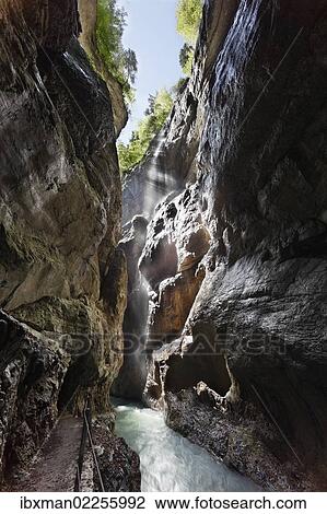 "Partnachklamm gorge, Partnach river, Garmisch-Partenkirchen, Werdenfelser Land region, Wetterstein range, Upper Bavaria, Bavaria, Germany, Europe" View Large Photo Image Stock Image - "Partnachklamm gorge, Partnach river, Garmisch-Partenkirchen, Werdenfelser Land region, Wetterstein range, Upper Bavaria, Bavaria, Germany, Europe". Fotosearch