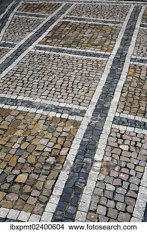 "Paving stone design on a sidewalk in the Prague Castle district, Prague, Czech Republic, Europe" View Large Photo Image Picture - "Paving stone design on a sidewalk in the Prague Castle district, Prague, Czech Republic, Europe". Fotosearch