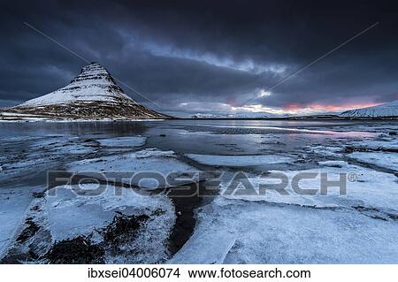 "Peak of Kirkjufell with Kirkjufell river, Kirkjufell, Snaefellsnes peninsula, Iceland, Europe" View Large Photo Image Picture - "Peak of Kirkjufell with Kirkjufell river, Kirkjufell, Snaefellsnes peninsula, Iceland, Europe". Fotosearch