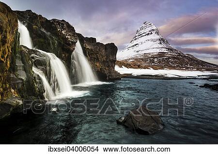 "Peak of Kirkjufell with waterfall, Kirkjufell, Snaefellsnes peninsula, Iceland, Europe" View Large Photo Image Picture - "Peak of Kirkjufell with waterfall, Kirkjufell, Snaefellsnes peninsula, Iceland, Europe". Fotosearch