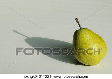 Stock Image - Pear with shadow. Fotosearch