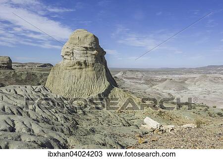 Stock Image - "Petrified forest Bosque Petrificado National Monument, Sarmiento, Chubut, Argentina, South America". Fotosearch