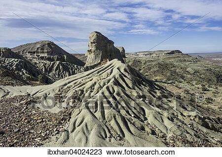 Stock Image - "Petrified forest Bosque Petrificado National Monument, Sarmiento, Chubut, Argentina, South America". Fotosearch