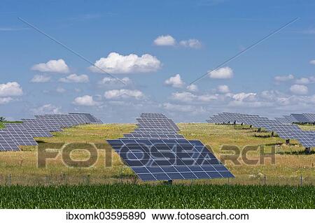 "Photovoltaic site, solar modules on a meadow, solar power plant, Oening, Upper Palatinate, Bavaria, Germany, Europe" View Large Photo Image Stock Image - "Photovoltaic site, solar modules on a meadow, solar power plant, Oening, Upper Palatinate, Bavaria, Germany, Europe". Fotosearch