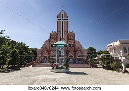"Phuoc My Catholic Church, Thap Cham, Phan Rang, Ninh Thuan, Vietnam, Asia" View Large Photo Image Picture - "Phuoc My Catholic Church, Thap Cham, Phan Rang, Ninh Thuan, Vietnam, Asia". Fotosearch