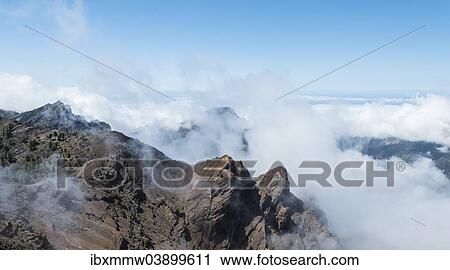 "Pico de las Nieves, lava landscape, Caldera de Taburiente National Park, Degollada del Barranco de la Madera, La Palma, Canary Islands, Spain, Europe" View Large Photo Image Stock Image - "Pico de las Nieves, lava landscape, Caldera de Taburiente National Park, Degollada del Barranco de la Madera, La Palma, Canary Islands, Spain, Europe". Fotosearch