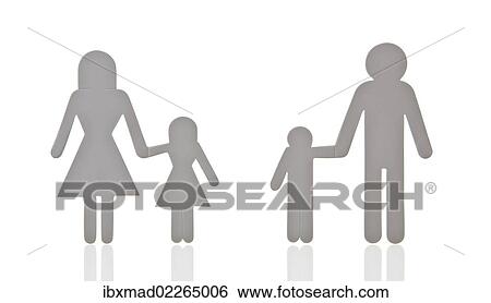 "Pictogram of a family, separated, symbolic image for divorce" View Large Photo Image Stock Photograph - "Pictogram of a family, separated, symbolic image for divorce". Fotosearch