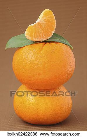 Piece of mandarine on mandarines View Large Photo Image Stock Photograph - Piece of mandarine on mandarines. Fotosearch