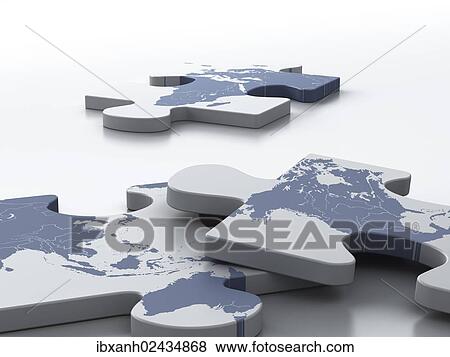 "Pieces of a puzzle with maps of Asia, Europe and Africa" View Large Photo Image Stock Photo - "Pieces of a puzzle with maps of Asia, Europe and Africa". Fotosearch