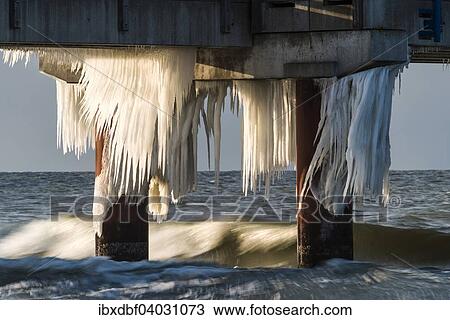 "Pier, icicles, Baltic Sea, Zingst, Fischland-Darss-Zingst peninsula, Mecklenburg-Western Pomerania, Germany, Europe" View Large Photo Image Stock Image - "Pier, icicles, Baltic Sea, Zingst, Fischland-Darss-Zingst peninsula, Mecklenburg-Western Pomerania, Germany, Europe". Fotosearch