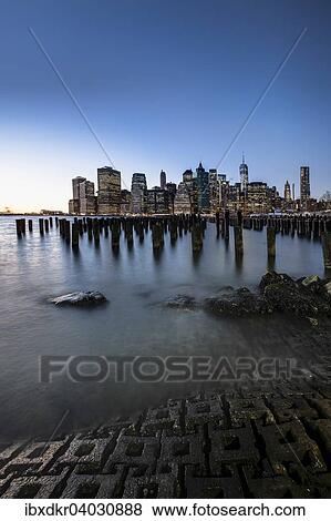 "Pier ier at Brooklyn Bridge Park with view of the East River and the skyline of Manhattan, Brooklyn Heights, Brooklyn, New York, United States, North America" View Large Photo Image Stock Photo - "Pier ier at Brooklyn Bridge Park with view of the East River and the skyline of Manhattan, Brooklyn Heights, Brooklyn, New York, United States, North America". Fotosearch