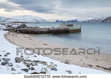 "Pier on the Kvalsundet, Kvaloya, Tromso, Troms, Norway, Europe" View Large Photo Image Stock Image - "Pier on the Kvalsundet, Kvaloya, Tromso, Troms, Norway, Europe". Fotosearch