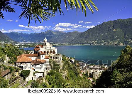 "Pilgrimage church of Madonna del Sasso at Lago Maggiore, Lake Maggiore, Locarno, Ticino, Switzerland, Europe" View Large Photo Image Stock Photograph - "Pilgrimage church of Madonna del Sasso at Lago Maggiore, Lake Maggiore, Locarno, Ticino, Switzerland, Europe". Fotosearch