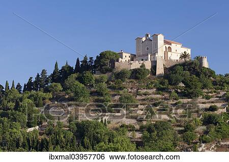 "Pilgrimage church of Sant Salvador on Calvary hill, Arta, Majorca, Balearic Islands, Spain, Europe" View Large Photo Image Stock Photograph - "Pilgrimage church of Sant Salvador on Calvary hill, Arta, Majorca, Balearic Islands, Spain, Europe". Fotosearch