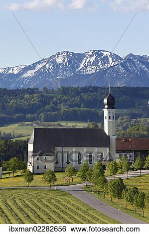"Pilgrimage church of St. Marinus and Anian in Wilparting, community of Irschenberg, Mangfall Mountains, Oberland region, Upper Bavaria, Bavaria, Germany, Europe" View Large Photo Image Stock Photograph - "Pilgrimage church of St. Marinus and Anian in Wilparting, community of Irschenberg, Mangfall Mountains, Oberland region, Upper Bavaria, Bavaria, Germany, Europe". Fotosearch