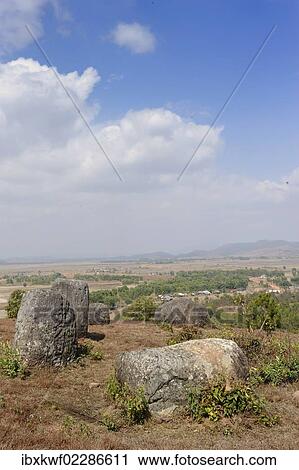 "Plain of Jars, prehistoric urns near Phansavan, Laos, Southeast Asia, Asia" View Large Photo Image Stock Image - "Plain of Jars, prehistoric urns near Phansavan, Laos, Southeast Asia, Asia". Fotosearch
