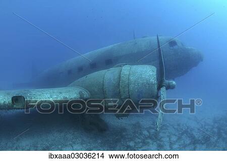 "Plane wreck of a Douglas DC-3 Dakota in the Mediterranean Sea, Mediterranean Sea, Kas, Kash, Turkey, Asia" View Large Photo Image Picture - "Plane wreck of a Douglas DC-3 Dakota in the Mediterranean Sea, Mediterranean Sea, Kas, Kash, Turkey, Asia". Fotosearch
