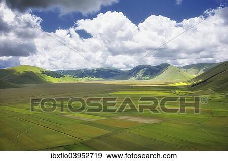 "Plateau of Piano Grande, Monti Sibillini, Umbria, Italy, Europe" View Large Photo Image Stock Photo - "Plateau of Piano Grande, Monti Sibillini, Umbria, Italy, Europe". Fotosearch