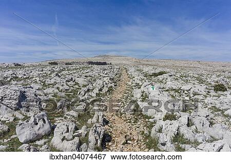 "Plateau of the Moon, Plato mjeseca, Baska, Krk, Primorje-Gorski Kotar County, Croatia, Europe" View Large Photo Image Stock Photo - "Plateau of the Moon, Plato mjeseca, Baska, Krk, Primorje-Gorski Kotar County, Croatia, Europe". Fotosearch