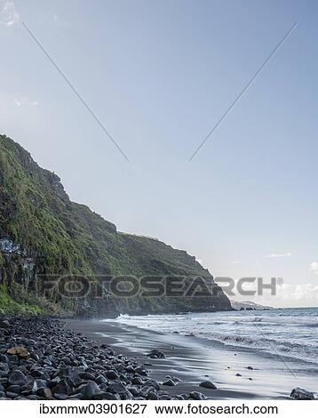"Playa Peligrosa, beach with black sand and cliffs, La Palma, Canary Islands, Spain, Europe" View Large Photo Image Stock Photo - "Playa Peligrosa, beach with black sand and cliffs, La Palma, Canary Islands, Spain, Europe". Fotosearch