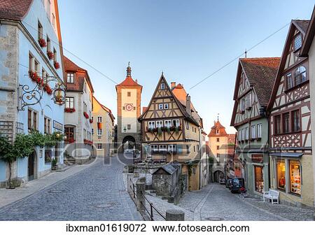"Ploenlein road junction and Siebersturm tower, Rothenburg ob der Tauber, Romantic Road, Middle Franconia, Franconia, Bavaria, Germany, Europe" View Large Photo Image Stock Image - "Ploenlein road junction and Siebersturm tower, Rothenburg ob der Tauber, Romantic Road, Middle Franconia, Franconia, Bavaria, Germany, Europe". Fotosearch