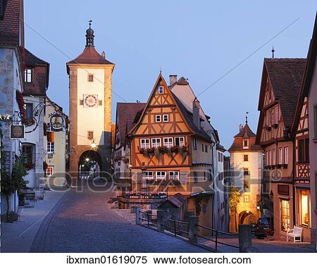"Ploenlein road junction and Siebersturm tower, Rothenburg ob der Tauber, Romantic Road, Middle Franconia, Franconia, Bavaria, Germany, Europe" View Large Photo Image Stock Photography - "Ploenlein road junction and Siebersturm tower, Rothenburg ob der Tauber, Romantic Road, Middle Franconia, Franconia, Bavaria, Germany, Europe". Fotosearch
