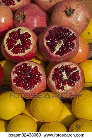 Pomegranates and lemons View Large Photo Image Stock Photo - Pomegranates and lemons. Fotosearch