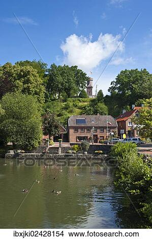 "Pond with Vogelsberg hill and Bismarck Tower, Luetjenburg, Schleswig-Holstein, Germany, Europe" View Large Photo Image Picture - "Pond with Vogelsberg hill and Bismarck Tower, Luetjenburg, Schleswig-Holstein, Germany, Europe". Fotosearch