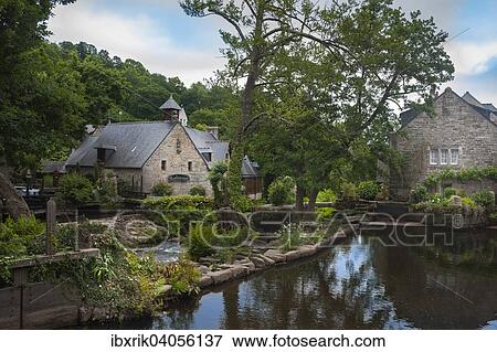 "Pont Aven, townscape with the river Aven, artists' town, Finistere, Brittany, France, Europe" View Large Photo Image Stock Photo - "Pont Aven, townscape with the river Aven, artists' town, Finistere, Brittany, France, Europe". Fotosearch