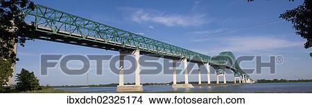 Picture - "Pont Laviolette, Laviolette Bridge, Three Rivers, Trois Riviers, Quebec, Canada, North America". Fotosearch