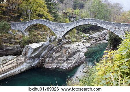 "Ponte dei Salti stone bridge, Verzasca, Lavertezzo, Ticino, Switzerland, Europe" View Large Photo Image Stock Photograph - "Ponte dei Salti stone bridge, Verzasca, Lavertezzo, Ticino, Switzerland, Europe". Fotosearch