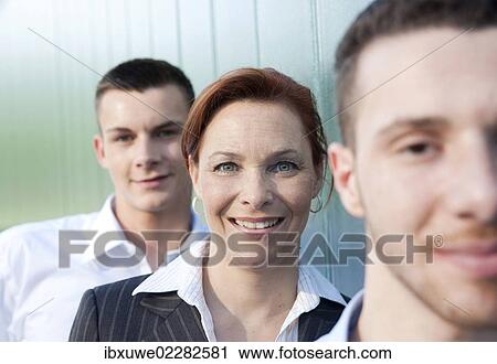 Portrait of a group of business people View Large Photo Image Stock Image - Portrait of a group of business people. Fotosearch