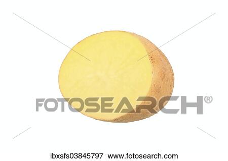 "Potato, Agria variety, cut in half" View Large Photo Image Stock Photo - "Potato, Agria variety, cut in half". Fotosearch