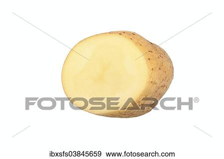 Stock Photo - "Potato, Sieglinde variety, cut in half". Fotosearch