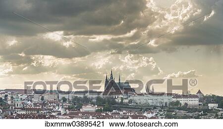 "Prague Castle, Lesser Town with the Hradcany district and St. Vitus Cathedral, Old Town Square, Old Town quarter, Prague, Czech Republic, Europe" View Large Photo Image Stock Image - "Prague Castle, Lesser Town with the Hradcany district and St. Vitus Cathedral, Old Town Square, Old Town quarter, Prague, Czech Republic, Europe". Fotosearch