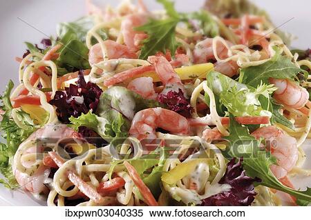 Prawn salad View Large Photo Image Stock Photography - Prawn salad. Fotosearch