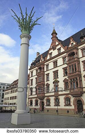 "Predigerhaus, historic building, with the Nikolai Column commemorating the Monday Demonstrations in Leipzig, Leipzig, Saxony, Germany, Europe" View Large Photo Image Stock Image - "Predigerhaus, historic building, with the Nikolai Column commemorating the Monday Demonstrations in Leipzig, Leipzig, Saxony, Germany, Europe". Fotosearch