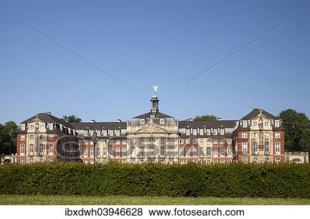 "Prince Bishops's Residenz Schloss Munster, Baroque building designed by architect Johann Conrad Schlaun, university, Munster, Munsterland, North Rhine-Westphalia, Germany, Europe" View Large Photo Image Stock Photo - "Prince Bishops's Residenz Schloss Munster, Baroque building designed by architect Johann Conrad Schlaun, university, Munster, Munsterland, North Rhine-Westphalia, Germany, Europe". Fotosearch