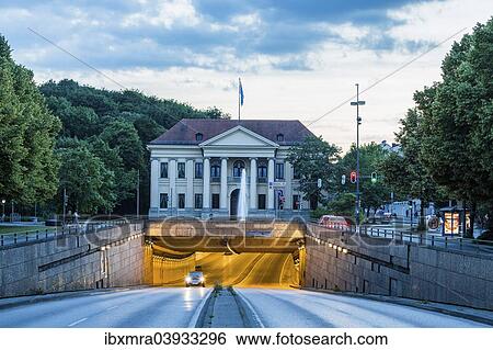 "Prinz-Carl-Palais, official residence of the Bavarian Prime Minister, with the Altstadttunnel, dusk, blue hour, Munich, Upper Bavaria, Bavaria, Germany, Europe" View Large Photo Image Stock Photograph - "Prinz-Carl-Palais, official residence of the Bavarian Prime Minister, with the Altstadttunnel, dusk, blue hour, Munich, Upper Bavaria, Bavaria, Germany, Europe". Fotosearch