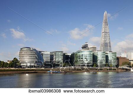 "Promenade on the River Thames with City Hall and Shard skyscraper, London, England, United Kingdom, Europe" View Large Photo Image Stock Photo - "Promenade on the River Thames with City Hall and Shard skyscraper, London, England, United Kingdom, Europe". Fotosearch