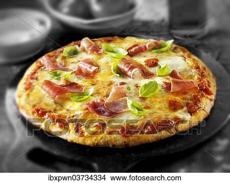 Prosciutto pizza View Large Photo Image Picture - Prosciutto pizza. Fotosearch