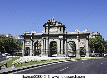 "Puerta de Alcala or Alcala Gate, Plaza de la Independencia, Madrid, Spain, Europe" View Large Photo Image Stock Image - "Puerta de Alcala or Alcala Gate, Plaza de la Independencia, Madrid, Spain, Europe". Fotosearch
